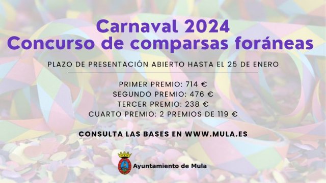 FESTEJOS| Concurso de comparsas foráneas del carnaval de Mula 2024