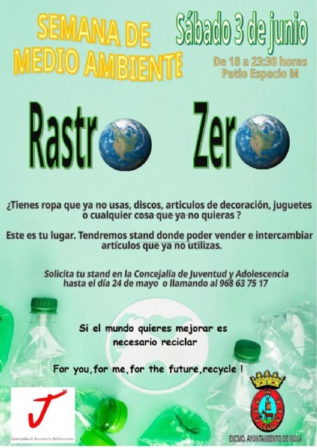 Rastro Zero, mercadillo de segunda mano con motivo del Día Mundial del Medio Ambiente