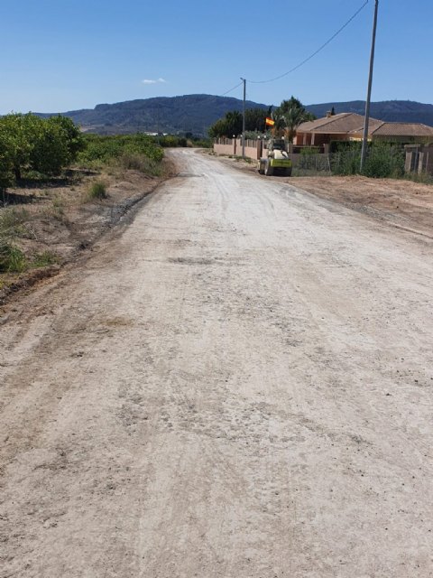 Arreglo de caminos rurales de Mula