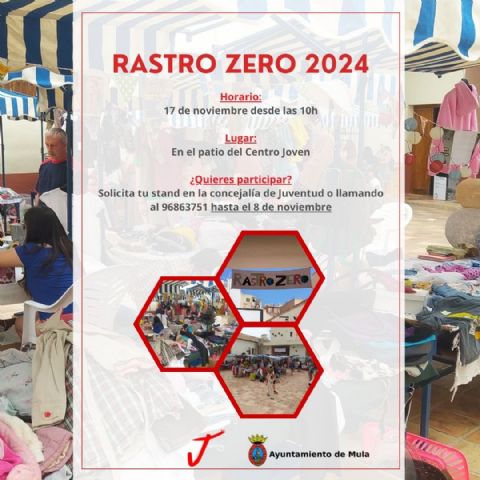 JUVENTUD | El Ayuntamiento de Mula organiza el mercadillo de segunda mano Rastro Zero para promover el consumo responsable y el cuidado del medioambiente