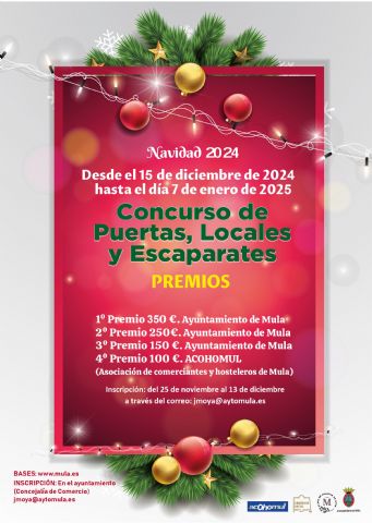 Concurso de Puertas y Escaparates Navideños del Comercio Local 2024