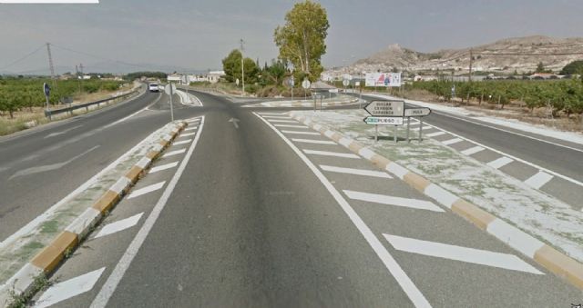 Una glorieta reforzará la seguridad vial en uno de los principales accesos al centro de Mula