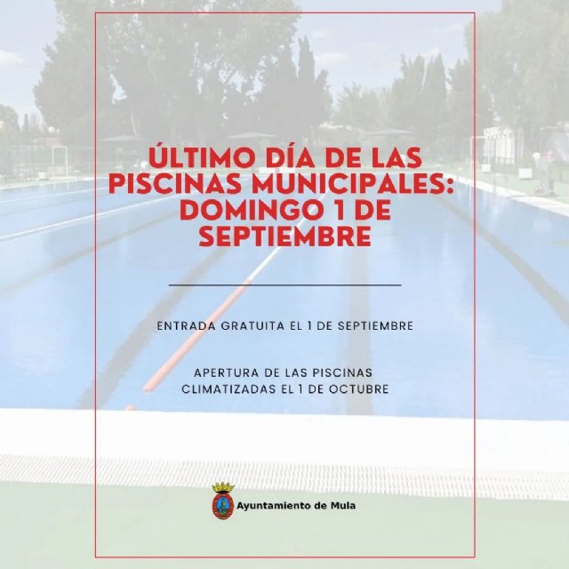 Las piscinas municipales de Mula cierran la temporada de verano con entrada gratuita